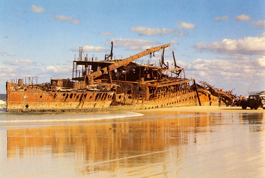 The <em>Maheno</em> wreck on Fraser Island