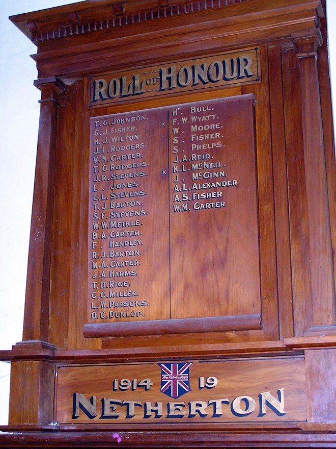Netherton roll of honour