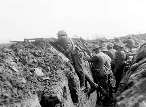 New Zealand troops at La Signy Farm, 1918