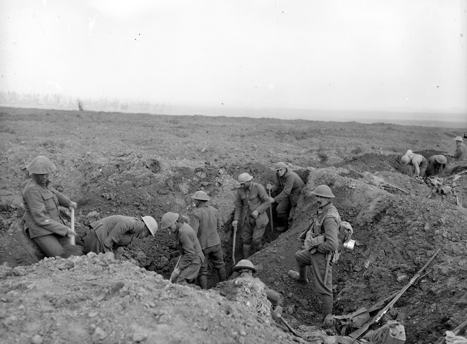 New Zealand troops on the Somme, 1916