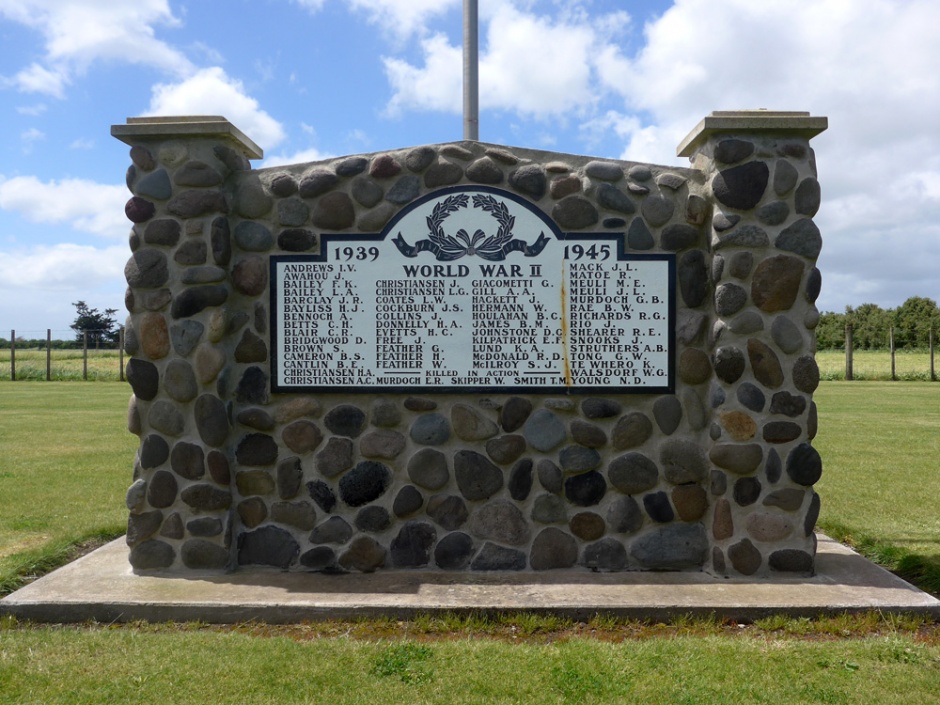 Okaiawa Second World War memorial