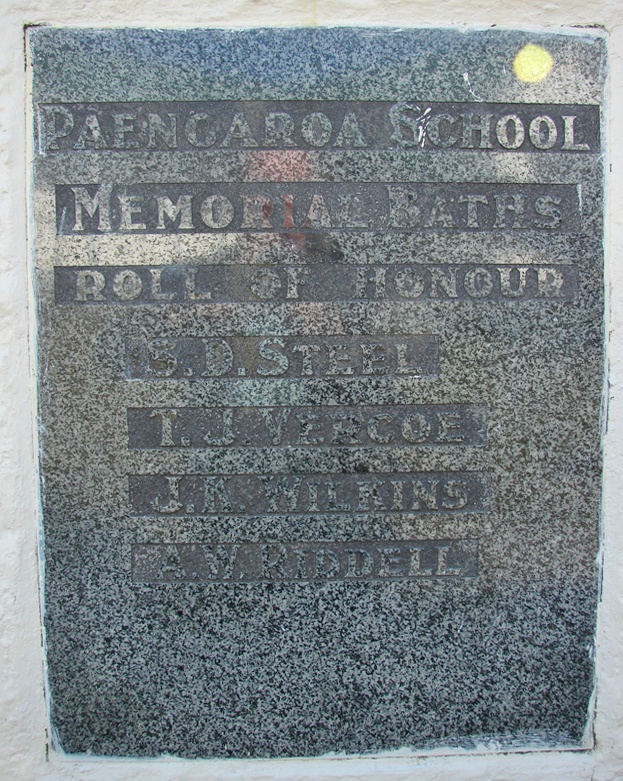 Paengaroa School memorial baths