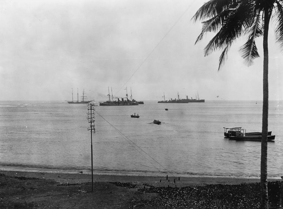 Ships of the Samoa Advance Party