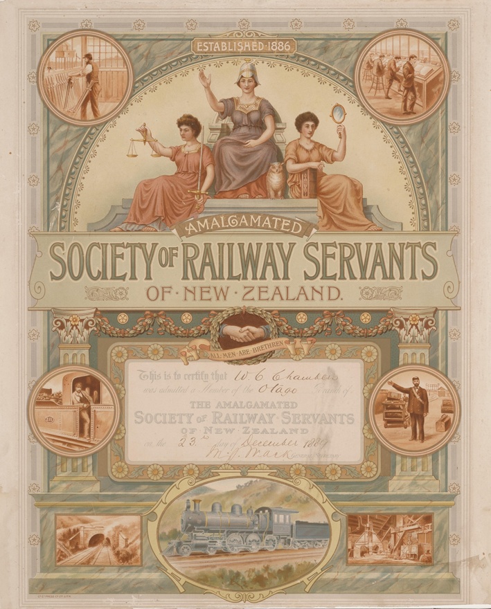 Amalgamated Society of Railway Servants certificate