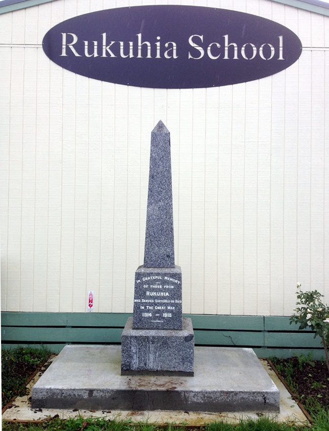 Rukuhia school war memorial