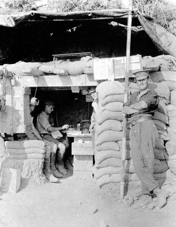 Signals office at Anzac Cove
