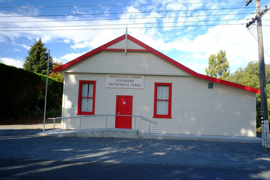 Springston South Soldiers Memorial Hall