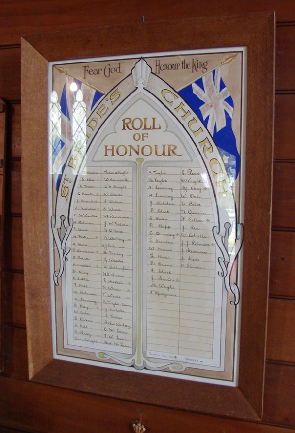 St Bride's roll of honour