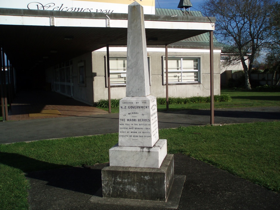 St John's Church Māori NZ Wars memorial