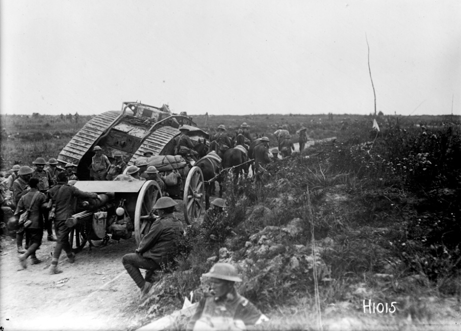Tanks and horses on the Western Front