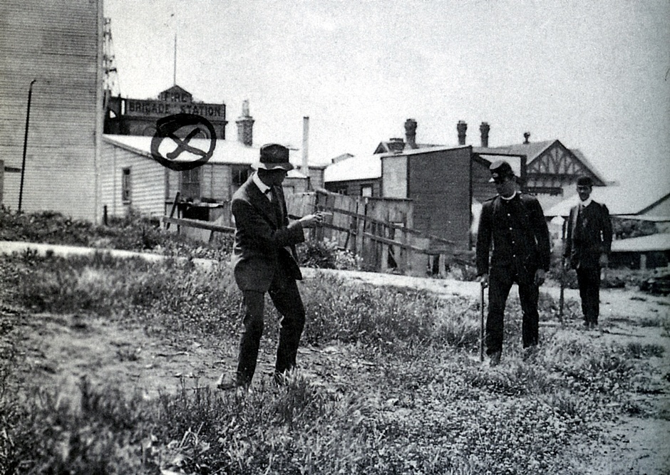 Shooting reconstruction, 1912 Waihi strike