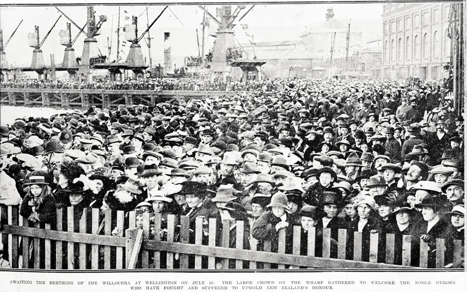 Wellington crowd welcomes Gallipoli wounded
