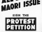 All Black- Maori protest poster