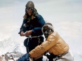 Hillary and Tenzing reach summit of Everest
