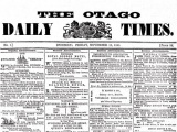 First issue of <em>Otago Daily Times</em> published