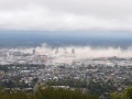 Dust clouds above Christchurch