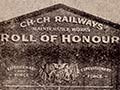 Christchurch railway workshops roll of honour board