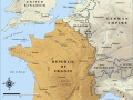 Map of the Republic of France in 1914