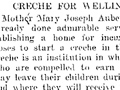 Wellington crèche report, 1903