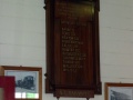 Greymouth railway station roll of honour board