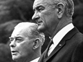 Keith Holyoake and Lyndon B. Johnson
