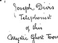 Signature of Joseph Divis