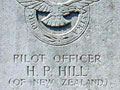 Gravestone of Pilot Officer Howard Hill
