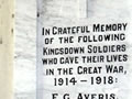 Kingsdown war memorial