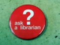 Library t-shirts and badges