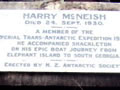 Harry McNeish's grave