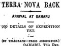Terra Nova arrives at Oamaru