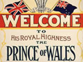 Prince of Wales welcome poster