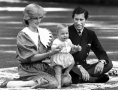 Prince William with his parents in Auckland, 1983