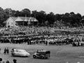Children greeting the Queen at Auckland Domain, 1953