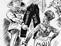 Mau versus mandate cartoon, 1930