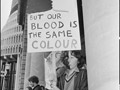 School children protesting, 1981 Springbok tour