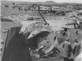 Inspecting wreckage at the Tangiwai disaster