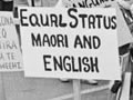 Māori Language Week protest march