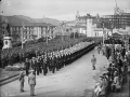 Military parade outside Parliament, 1940
