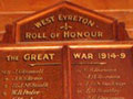West Eyreton roll of honour boards