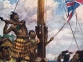 Hōne Heke cuts down the British flagstaff -  again