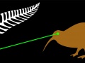 Laser Kiwi flag