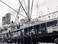 <em>Maheno</em> at Dunedin wharf, 1913