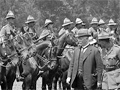 Prime Minister Massey inspects the Otago Mounted Rifles