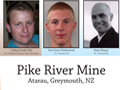 Pike River mine memorial board