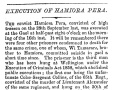 Hamiora Pere executed for treason
