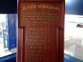 Petone Anzac Day ceremony and roll of honour board