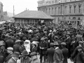 Strikers at Post Office Square, Wellington, 1913