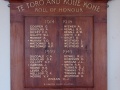 Te Toro and Kohekohe roll of honour