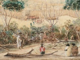 Ruapekapeka pā occupied by British and Māori forces